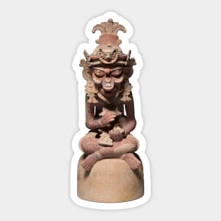 Human Monkey Maya Figurine Sticker